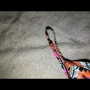 aztec print dress with colorful background